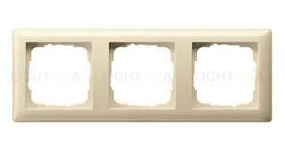 Рамка тройная Gira Standart 55 кремовый глянцевый 021301 021301
