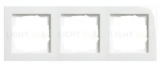 Рамка тройная Gira E2 белый глянцевый 021329 021329