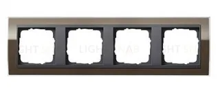 Рамка четверная Gira Event Clear коричневый-антрацит 0214768 0214768
