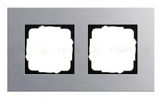 Рамка двойная Gira Esprit алюминий 021217 021217