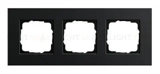 Рамка тройная Gira Esprit алюминий черный 0213126 0213126
