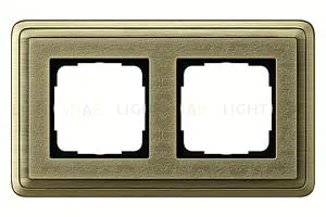 Рамка двойная Gira Classix Art бронза 0212661 0212661