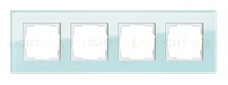 Рамка четверная Gira Esprit салатовое стекло 021418 021418