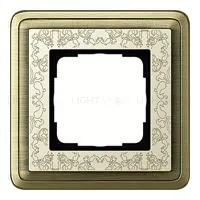 Рамка одинарная Gira Classix Art бронза-кремовый 0211663 0211663
