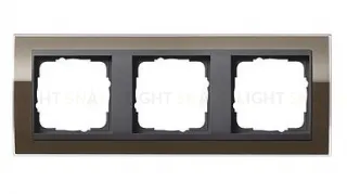Рамка тройная Gira Event Clear коричневый-антрацит 0213768 0213768