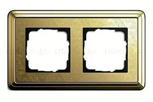 Рамка двойная Gira Classix Art латунь 0212671 0212671