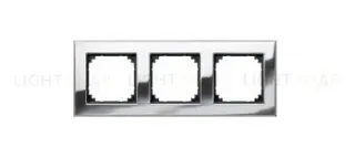 Рамка тройная Gira Esprit хром 021310 021310