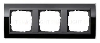Рамка тройная Gira Event Clear черный-антрацит 0213738 0213738