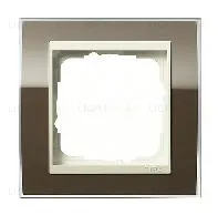 Рамка одинарная Gira Event Clear коричневый-кремовый глянец 0211761 0211761