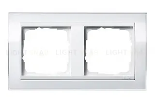 Рамка двойная Gira Event Clear белый глянец-белый 0212723 0212723