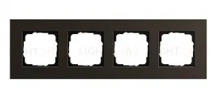 Рамка четверная Gira Esprit алюминий коричневый 0214127 0214127