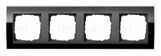 Рамка четверная Gira Event Clear черный-антрацит 0214738 0214738