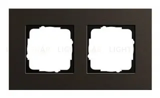 Рамка двойная Gira Esprit алюминий коричневый 0212127 0212127