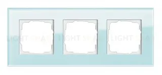 Рамка тройная Gira Esprit салатовое стекло 021318 021318