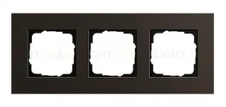 Рамка тройная Gira Esprit алюминий коричневый 0213127 0213127