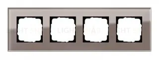 Рамка четверная Gira Esprit дымчатое стекло 0214122 0214122