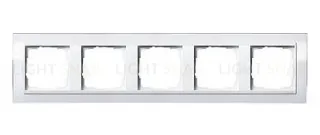 Рамка пятерная Gira Event Clear белый глянец-белый 0215723 0215723