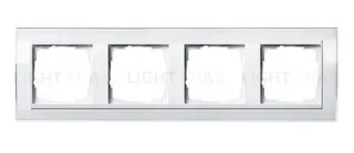 Рамка четверная Gira Event Clear белый глянец-белый 0214723 0214723