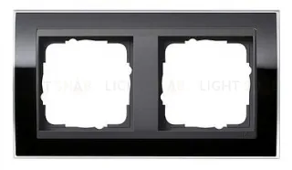 Рамка двойная Gira Event Clear черный-антрацит 0212738 0212738
