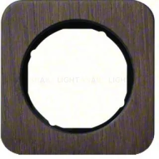 Рамка одинарная Berker R.1 , дерево черная вкладка 10112354 10112354