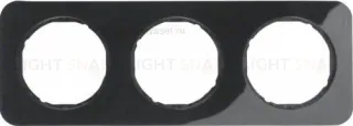 Рамка 3 местная Berker R.1 черная 10132145 10132145