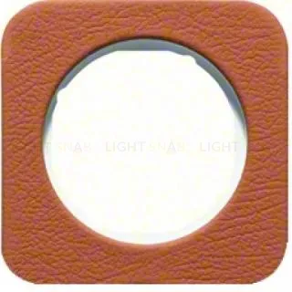 Рамка одинарная Berker R.1 , кожа белая вкладка 10112369 10112369