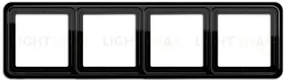 Рамка четверная Jung CD 500 черный CD584SW CD584SW