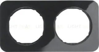 Рамка 2 местная Berker R.1 черная 10122145 10122145