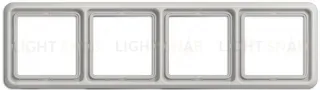 Рамка четверная Jung CD 500 светло серый CD584LG CD584LG