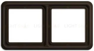 Рамка двойная Jung CD 500 коричневый CD582BR CD582BR