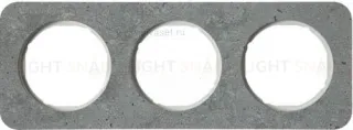 Рамка тройная Berker R.1 , бетон белая вкладка 10132379 10132379