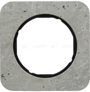 Рамка одинарная Berker R.1 , бетон вкладка черная 10112374 10112374