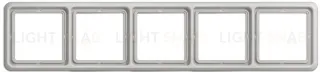 Рамка пятерная Jung CD 500 светло серый CD585LG CD585LG