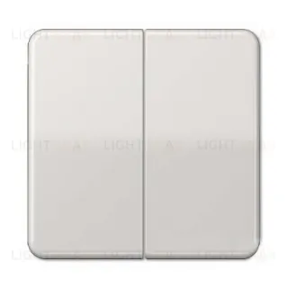 Выключатель двухклавишный Jung CD 500, 10А/250В 505u+CD595LG 505u + CD595LG