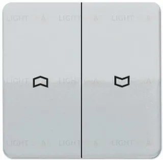 Выключатель управления жалюзи кнопочный Jung, 10А/250В 539VU+CD595PPT 539VU + CD595PPT