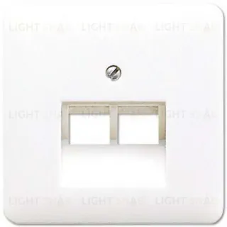 Розетка компьютерная двойная Jung RJ45 6-й кат. epuae8-8upok6+CD569-2UAWW epuae8-8upok6 + CD569-2UAWW