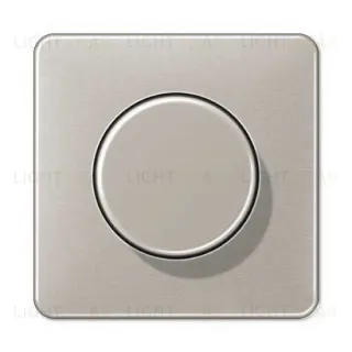 Светорегулятор поворотно-нажимной Jung 100-1000 Вт. для ламп накаливания и галог. 211GDE+CD1540PT 211GDE + CD1540PT