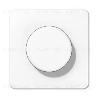 Светорегулятор поворотно-нажимной Jung 100-1000 Вт. для ламп накаливания и галог. 211GDE+CD1540WW 211GDE + CD1540WW