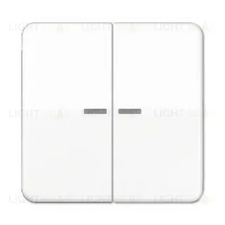 Выключатель двухклавишный с подсветкой Jung CD 500, 10А/250В 505u5+CD595KO5WW 505u5 + CD595KO5WW