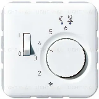 Терморегулятор Jung CD 500 с выносным датчиком для электрического теплого пола, 10A/230B CD1749BFWW+FTR231 CD1749BFWW + FTR231