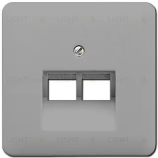 Розетка компьютерная двойная Jung RJ45 6-й кат. epuae8-8upok6+CD569-2UAGR epuae8-8upok6 + CD569-2UAGR