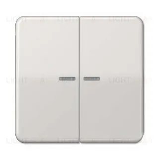 Выключатель двухклавишный с подсветкой Jung CD 500, 10А/250В 505u5+CD595KO5LG 505u5 + CD595KO5LG