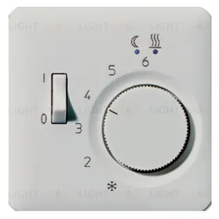 Терморегулятор Jung CD 500 с выносным датчиком для электрического теплого пола, 10A/230B CD1749BFLG+FTR231 CD1749BFLG + FTR231