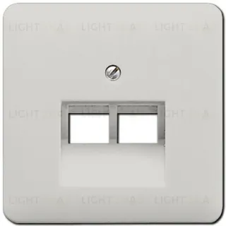 Розетка компьютерная двойная Jung RJ45 6-й кат. epuae8-8upok6+CD569-2UALG epuae8-8upok6 + CD569-2UALG