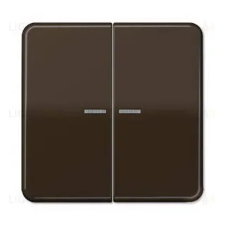 Выключатель двухклавишный с подсветкой Jung CD 500, 10А/250В 505u5+CD595KO5BR 505u5 + CD595KO5BR