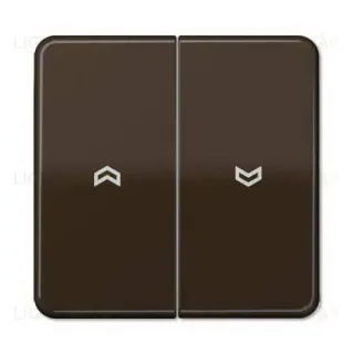 Выключатель управления жалюзи кнопочный Jung, 10А/250В 539VU+CD595PBR 539VU + CD595PBR