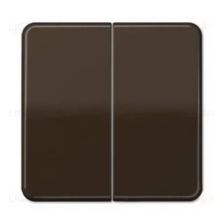 Выключатель двухклавишный проходной Jung CD 500 (вкл/выкл с 2-х мест), 10А/250В 509u+CD595BR 509u + CD595BR