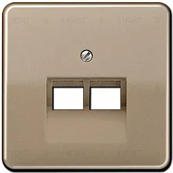 Розетка компьютерная двойная Jung RJ45 6-й кат. epuae8-8upok6+CD569-2UAGB epuae8-8upok6 + CD569-2UAGB