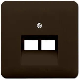 Розетка компьютерная двойная Jung RJ45 6-й кат. epuae8-8upok6+CD569-2UABR epuae8-8upok6 + CD569-2UABR