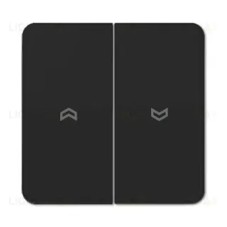 Выключатель управления жалюзи кнопочный Jung, 10А/250В 539VU+CD595PSW 539VU + CD595PSW